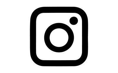 Instagram ikoner koncept vektor set siluett
