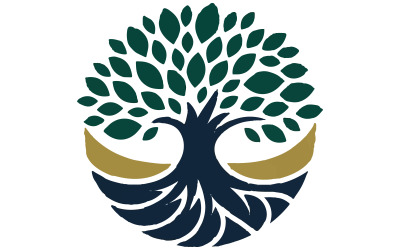logotipo planta raízes silhueta vetor arte ilustração