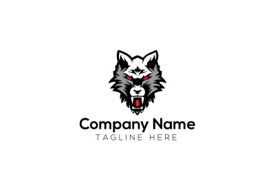 Šablona návrhu loga Wolf Games