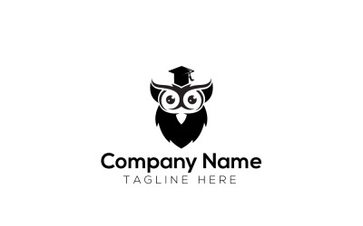 Smart Owl Logo Design Template