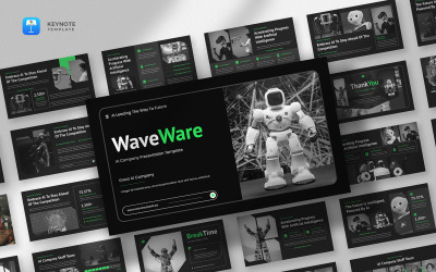 Waveware - AI-technologie-keynote-sjabloon