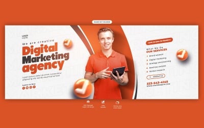 Digital Marketing Agency Banner Cover Template Design
