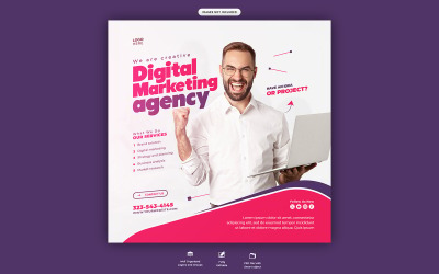 Digital Marketing  Agency Social Media Template