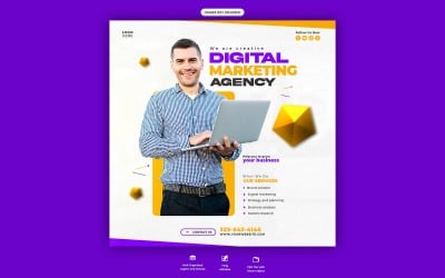 Digital Marketing  Agency  Social Media Template