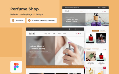 Eclat - 香水店登陆页面