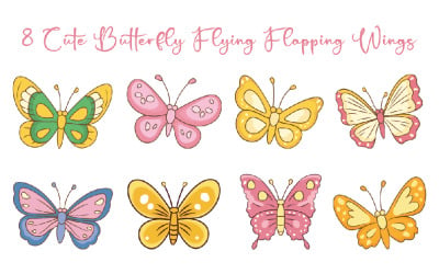 8 Cute Butterfly Insect Animal