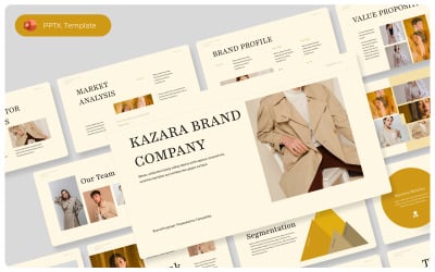 Kazara- Modelo de PowerPoint de Proposta de Marca