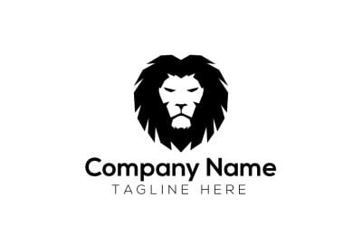 Minimal Lion Logo Design Template 2