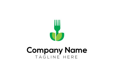 Organic Fresh Food Logo Design Template