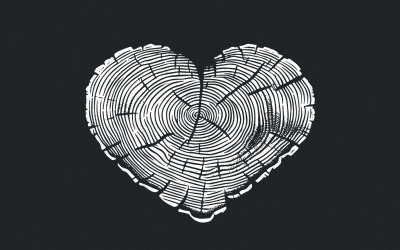 Tree Rings Heart Shape PNG, Outline Stamp Color Graphics, PNG, Tree Carving, Wood Heart Love,