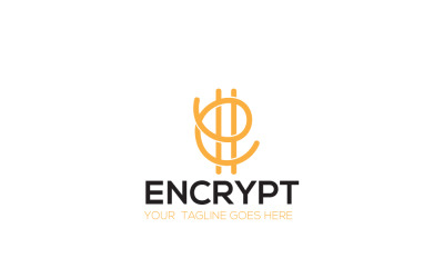Letter E Crypto Coin Logo Ontwerp Sjabloon