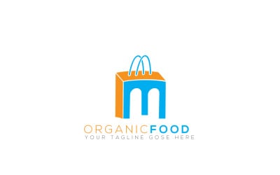Online Shop Letter M Logo Design Template 2