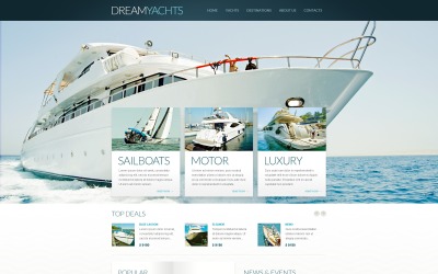 Modello Drupal del blog di yachting