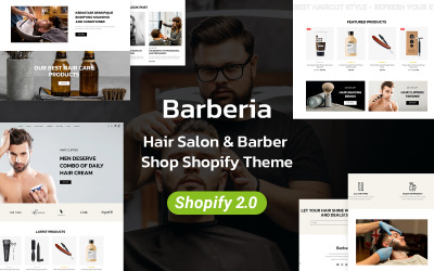 Barberia – Fodrászat és fodrászat Shopify 2.0 reszponzív téma