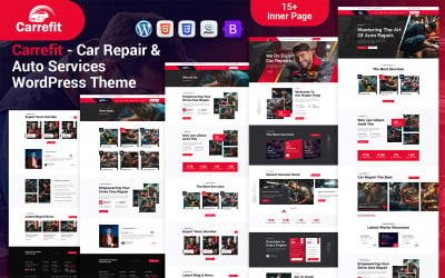 Carrefit - Thème WordPress pour la réparation et les services automobiles