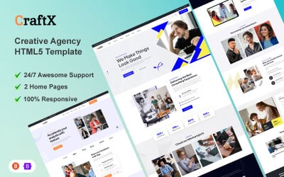 Craftx - Modelo HTML5 para agência criativa