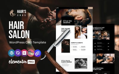 Hairs - Mehrzweck-WordPress-Elementor-Theme für Friseursalons