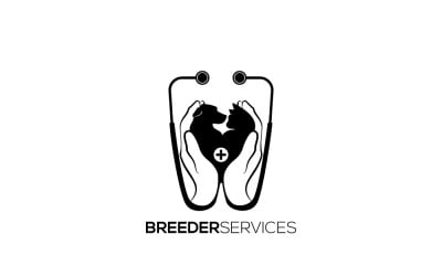 Logo-Designvorlage für Tierpflege 5