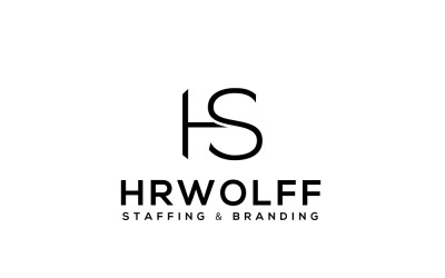 Minimal H &amp;amp; S Logo Tasarım Şablonu