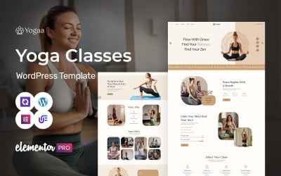 Yogaa - Meditatie, Yoga en Wellness Studio WordPress Elementor Thema