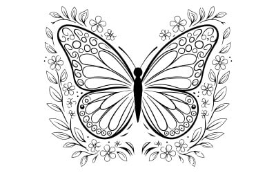 butterfly with its wings spread open