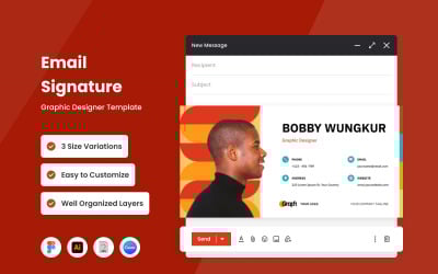 Grafikdesigner – E-Mail-Signaturvorlage V2