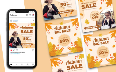 Herfstuitverkoop Social Media Template 5