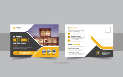 Progettazione di cartoline per la vendita di immobili o layout di cartoline aziendali e moderne eddm