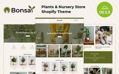 Bonsai - Gardening &amp;amp; Houseplants Store Shopify 2.0 Responsive Theme