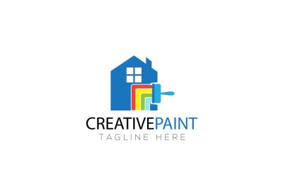 Creative Paint Logo Design Template 2