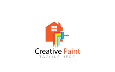 Creative Paint Logo Design Template