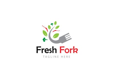 Fresh Fork Logo Design Template