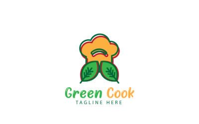 Green Cook Logo Design Template 2
