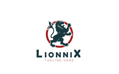 Lion Nex  Logo Design Template