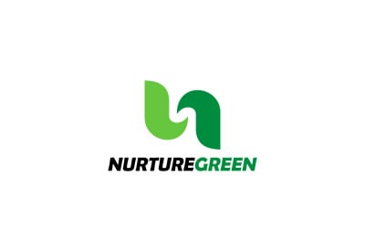 Nature Green Logo Design Template 2