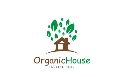 Organic House Logo Design Template 2