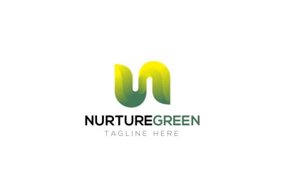 Nature Green Logo Design Template 3