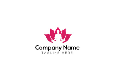 Yoga Logo &amp;amp; Lotus Logo Design Template