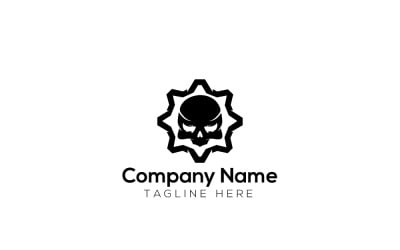 Dark Gear Logo Design Template 2