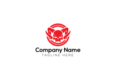 Dark Skull Logo Design Template