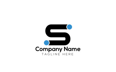 Digital Smart &amp;amp; Letter S Logo Design Template 2