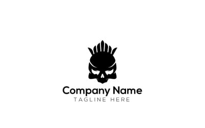King Skull Logo Design Template
