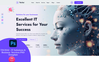TECHAI - Modèle PSD de solutions informatiques et de services aux entreprises