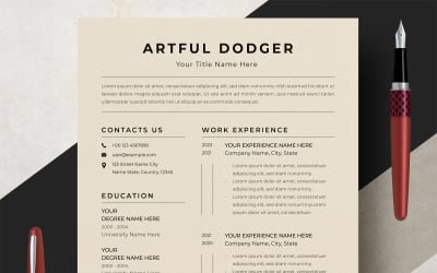 Clean Resume Design Template