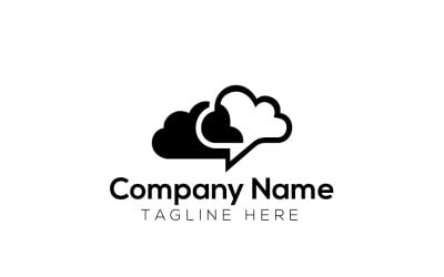 Cloud Talk Logo Design Template