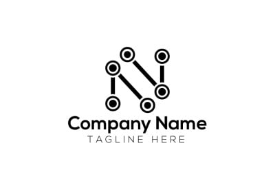 Digital N &amp;amp; Nutren Lab Logo Design Template