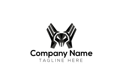 Modello di progettazione del logo del gioco oscuro 4