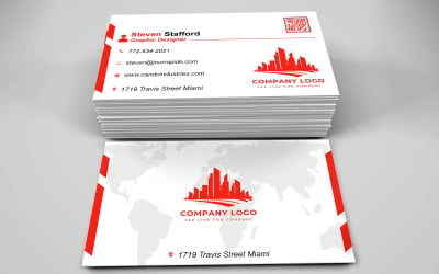 Business Card Template - E-card Template with Customizable Designs - 598