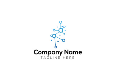 Atom Media Logo Design Template 2
