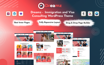 Dreamz - Tema de WordPress para consultoría de inmigración y visas